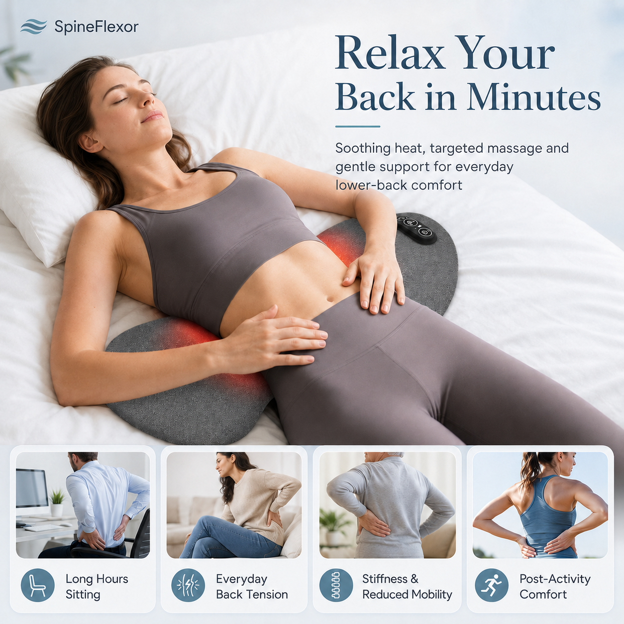 SpineFlexor 3-in-1 Back Relief Massager